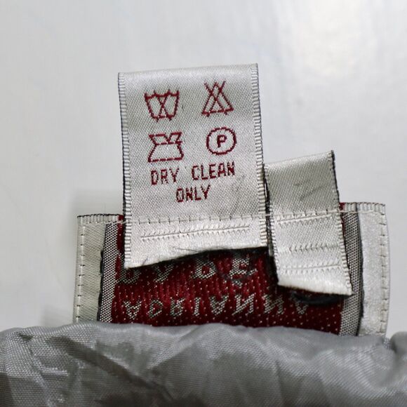 Vintage Adrianna Papell Size 12 Silk Jacquard Satin Pencil Skirt Lavender Purple - Picture 9 of 10